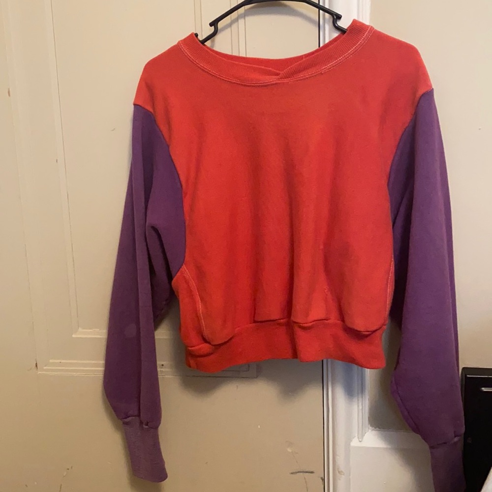 80’s color block crewneck